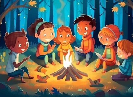 Die Geschichtenzeit auf dem Spielplatz findet statt!